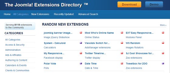 Both Joomla and WordPress allow you to integrate thousands of custom features. For Joomla extensions, check http://extensions.joomla.org/, for WordPress Plugins, check https://wordpress.org/plugins/