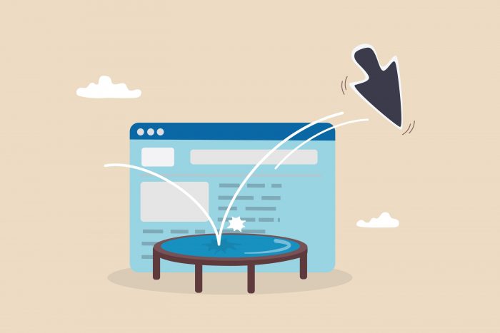 real estate website bounce rate