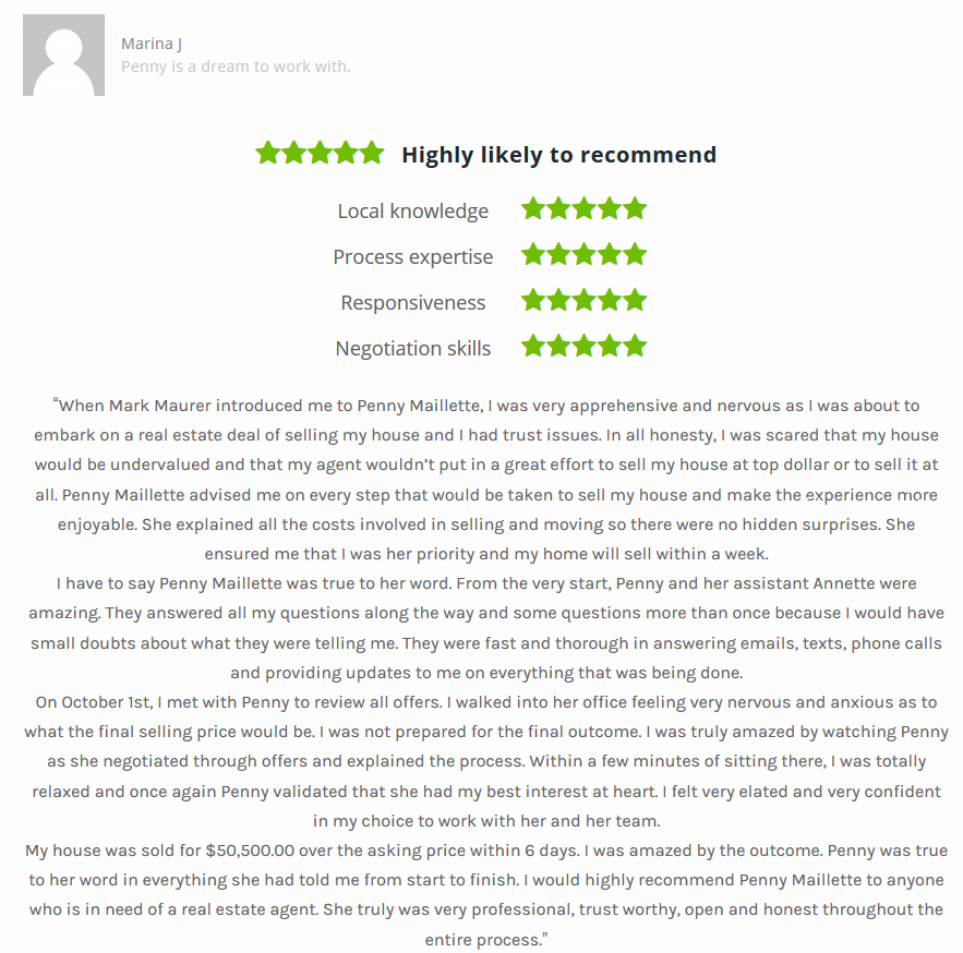 5 Star San Diego Real Estate Agent Review on Zillow