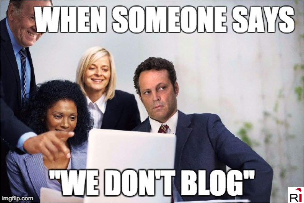 we don't blog